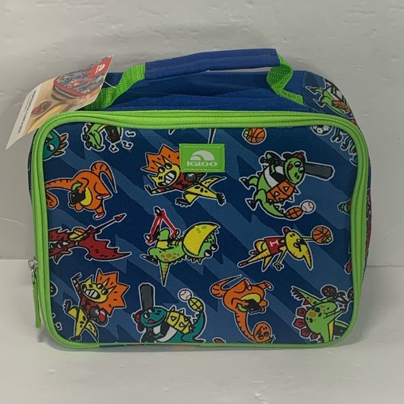 Igloo Insulated Cooler Bag Horizontal Dinosaur Graphic NWT - Picture 1 of 12